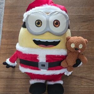 Standing Big Santa Minion Plush Toy